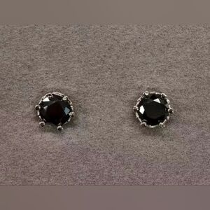 Black Moissanite Earrings